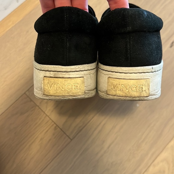 Vince Warren black suede platform slip on sneakers - Picture 4 of 5